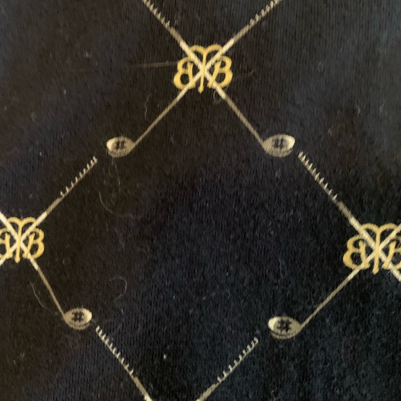 Brooks Brothers Country Club Men’s Polo Shirt Short Sleeve Navy w Gold Large - Picture 3 of 9